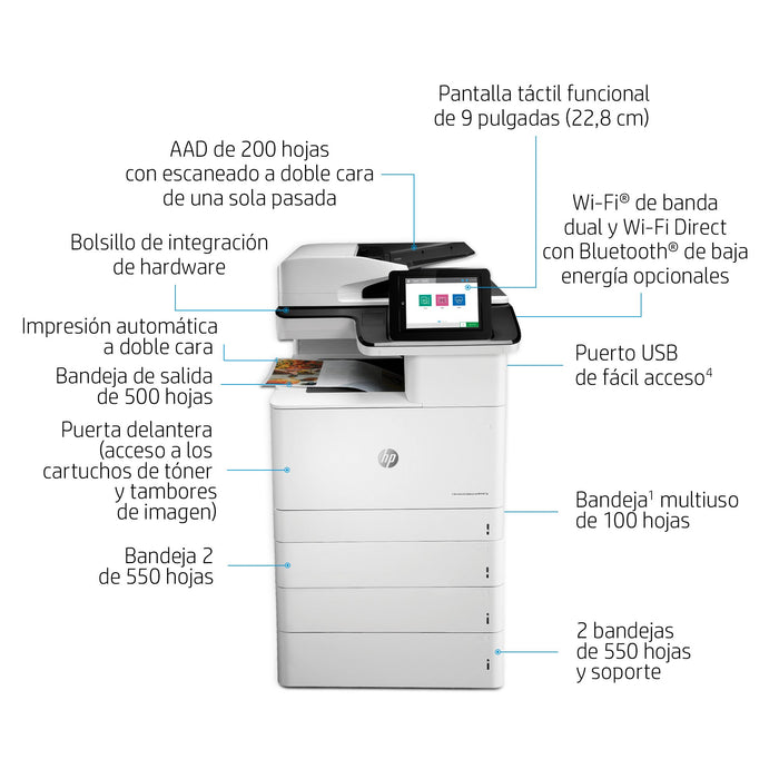 EAN 5715328307599 - HP Color LaserJet Enterprise MFP M776dn Laser A3 1200 x 1200 DPI 46 ppm Wifi imagen 10