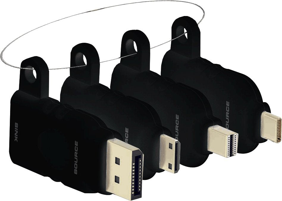 EAN 4979148000004 - Vision TC-MULTIHDMI/BL cambiador de género para cable mDP/DP/mHDMI/USB-C HDMI Negro imagen 1