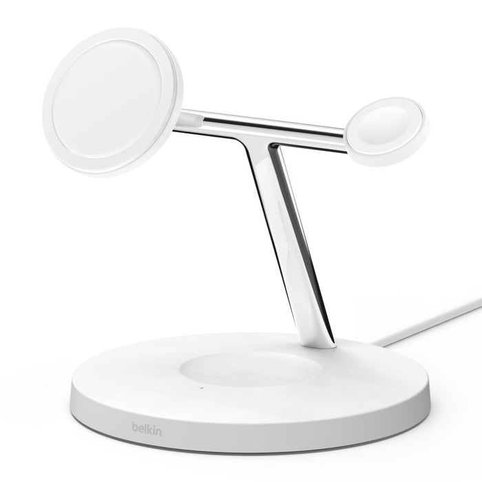 EAN 0745883836628 - Belkin WIZ017vfWH Auriculares, Smartphone, Reloj inteligente Blanco Corriente alterna Cargador inalámbric imagen 2