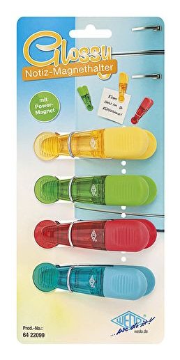EAN 4003801855042 - Wedo 64 22099 imanes para refrigerador Plástico Colores surtidos 4 pieza(s) imagen 1