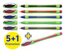 EAN 4004675163066 - Schneider AG Xpress Negro, Azul, Verde, Rosa, Rojo, Violeta Bolígrafo Fino 6 pieza(s) imagen 2