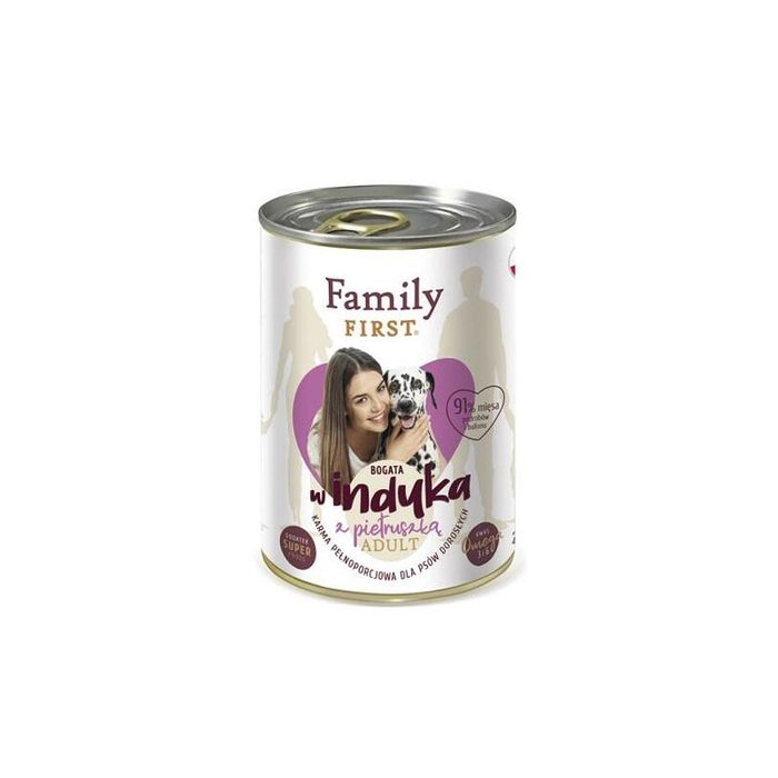 Family First Adult Turkey With Parsley - Wet Dog Food - 400 G