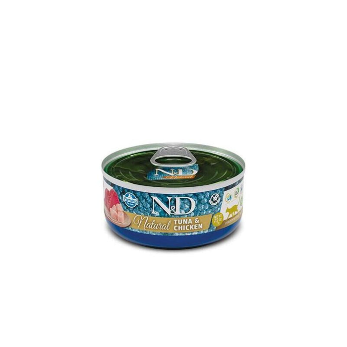 Farmina N&D Cat Natural Atún Y Pollo - Comida Húmeda Para Gatos - 140 G