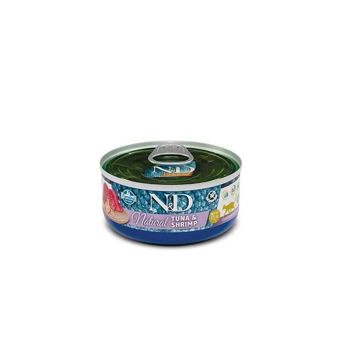 Farmina N&D Cat Natural Tuna&Shrimp - Comida Húmeda Para Gatos - 140 G