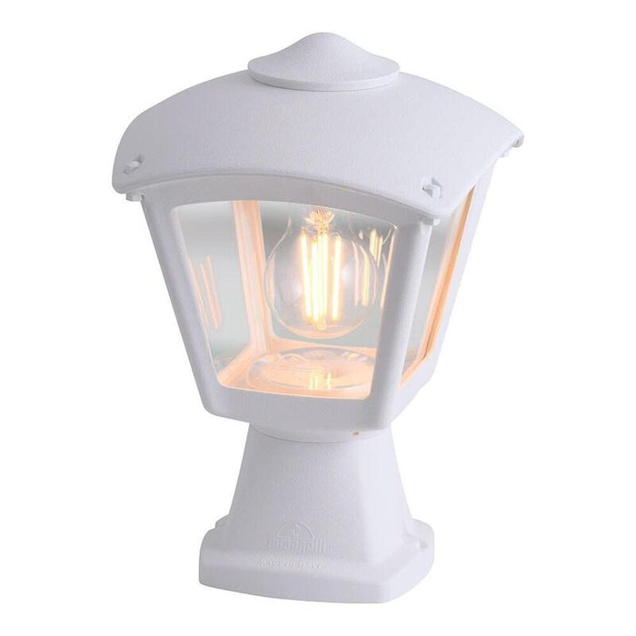 Farol Sobremuro Disma/Roby, Transparente, E27, Blanco, 195 X 195 X 290 Mm