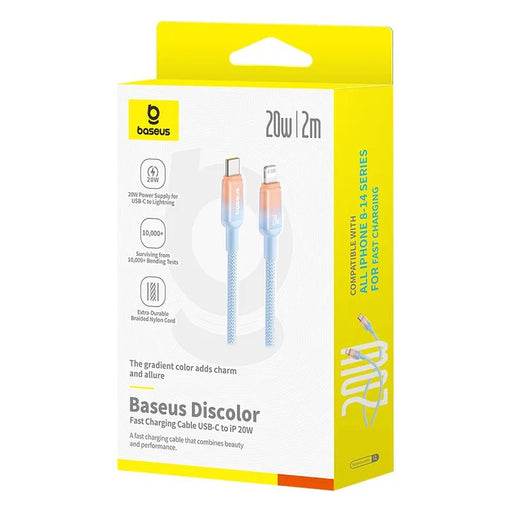 EAN 6932172668211 - Baseus P10374901311-00 cable de conector Lightning 2 m Azul imagen 2