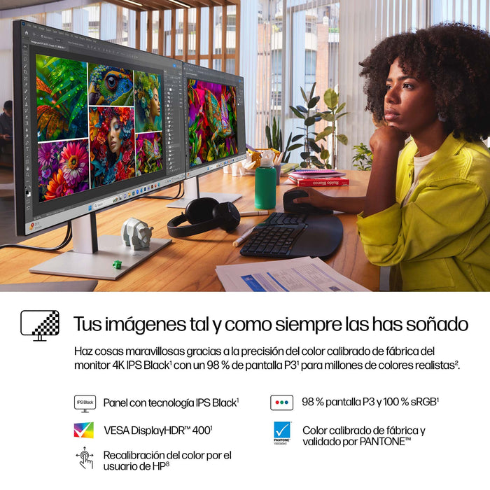 EAN 5715063470237 - HP Series 7 Pro 727pk pantalla para PC 68,6 cm (27") 3840 x 2160 Pixeles 4K Ultra HD LCD Plata imagen 6