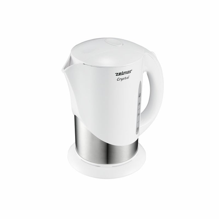 EAN 5908269351190 - Zelmer ZCK7630W tetera eléctrica 1,7 L 1850 W Plata, Blanco imagen 4