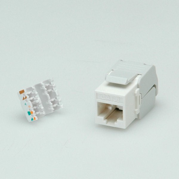 EAN 7611990170562 - ROLINE Cat.6 Keystone Jack, RJ-45, unshielded, toolless white imagen 2