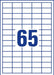 EAN 4004182036662 - Avery 3666 etiqueta autoadhesiva Rectángulo Permanente Blanco 6500 pieza(s) imagen 3