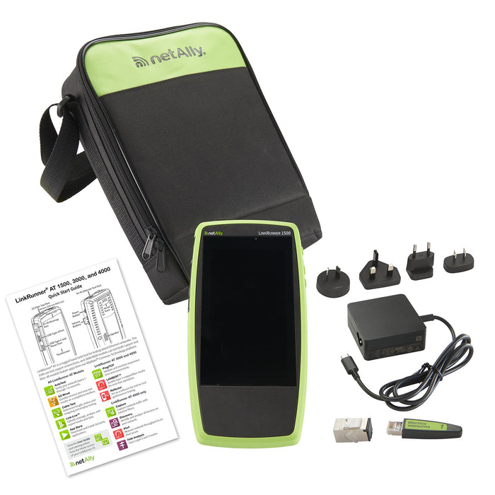 EAN 0841969101625 - NetAlly INCLUDES: LINKRUNNER AT 1500 TESTER, POWER SUPPLY WITH REGIONAL POWER PLUGS, WIR analizador de re imagen 2
