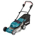 EAN 0088381735018 - Makita DLM463Z cortadora de césped Cortacésped manual Batería Negro, Azul, Plata imagen 1