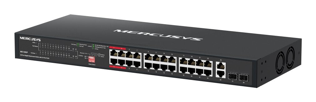 EAN 6957939003791 - Mercusys MS128GP switch Gigabit Ethernet (10/100/1000) Energía sobre Ethernet (PoE) 1U Negro imagen 2
