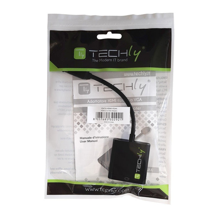 EAN 8057685302921 - Techly IDATA HDMI-VGA4 adaptador de cable de vídeo VGA (D-Sub) HDMI Type C (Mini) Negro imagen 2