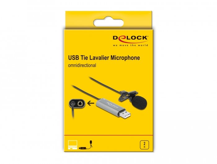 EAN 4043619666386 - DeLOCK 66638 micrófono Negro Micrófono de corbata/solapa imagen 3