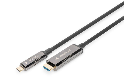EAN 4016032482598 - Digitus AK-330150-150-S adaptador de cable de vídeo 15 m USB Tipo C Negro imagen 1