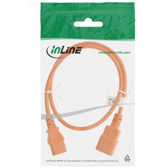 EAN 4043718297290 - InLine 16503O cable de transmisión Naranja 0,3 m C13 acoplador C14 acoplador imagen 2