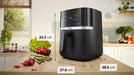 EAN 4242005517619 - Bosch Serie 4 MAF462B0 freidora Sencillo 6,1 L Independiente 2050 W Freidora de aire caliente Negro imagen 6