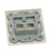 EAN 7611990186198 - ROLINE Flush Mount Wall Oulet for Keystones, 2-port imagen 3