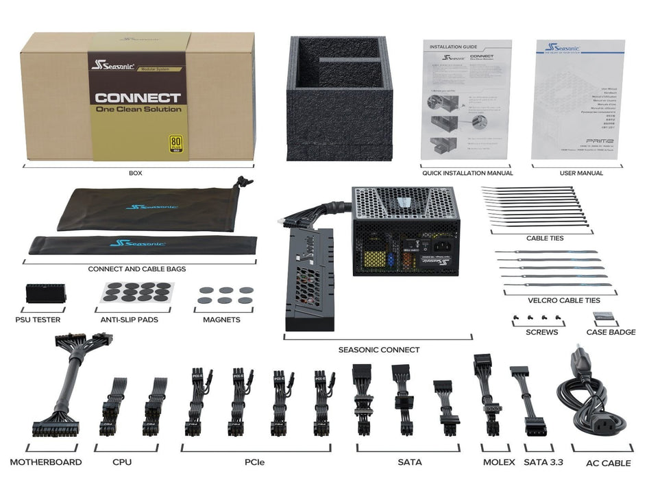 EAN 4711173875611 - Seasonic SSR-750FA unidad de fuente de alimentación 750 W 20+4 pin ATX ATX Negro imagen 10