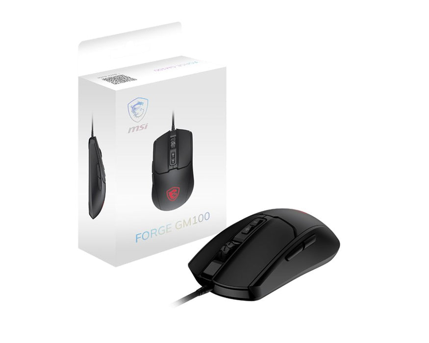 EAN 4711377176873 - MSI FORGE GM100 ratón Juego Ambidextro USB tipo A Óptico 6400 DPI imagen 5