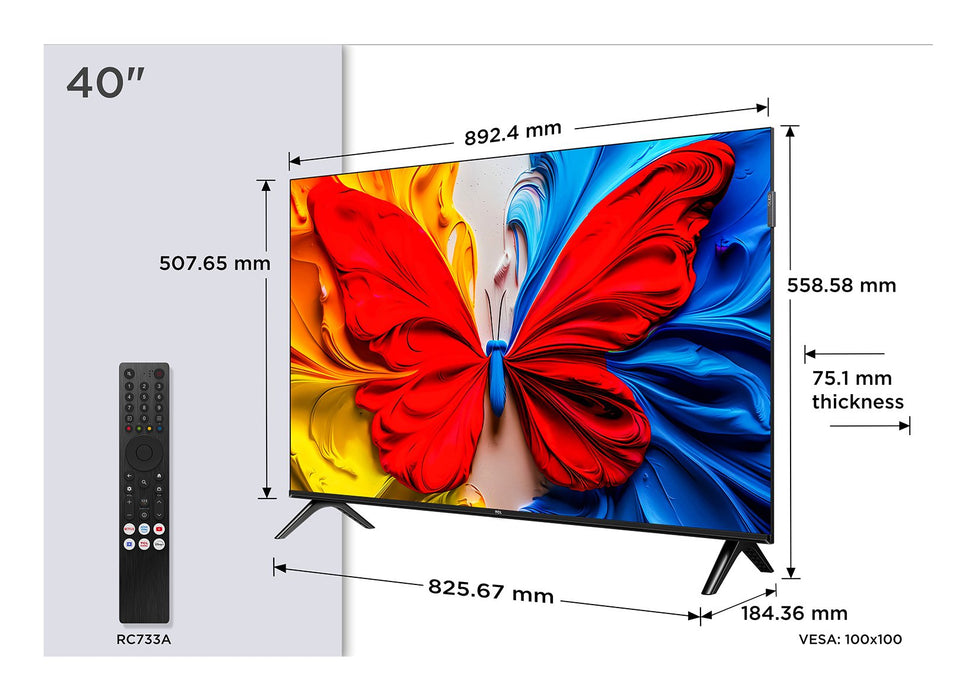 EAN 5901292526023 - TCL 40S5K Televisor 101,6 cm (40") Full HD Smart TV Wifi Negro imagen 3