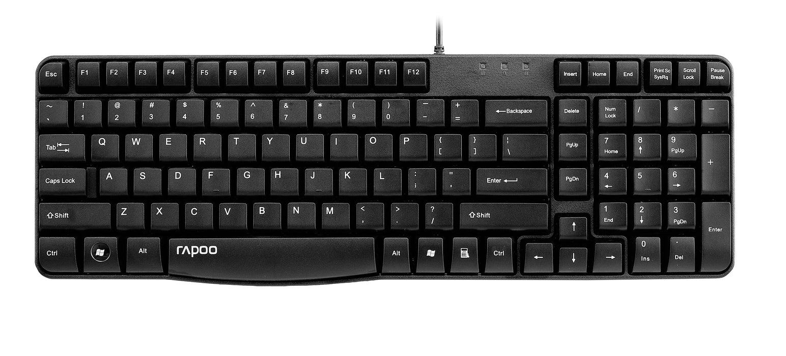 EAN 6940056194282 - Rapoo N2400 teclado USB Portugués Negro imagen 1