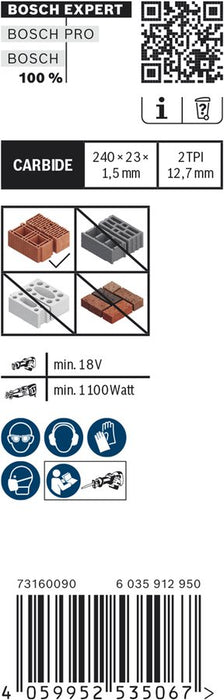 EAN 4059952535067 - Bosch 2 608 900 416 accesorio para sierra de vaivén eléctrica Kit de accesorios 1 pieza(s) imagen 4