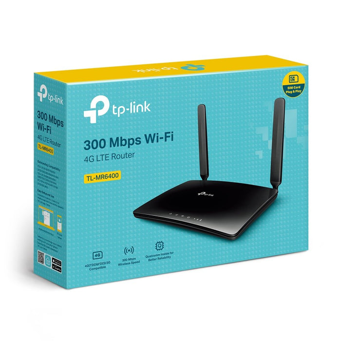 EAN 1210002609296 - TP-Link TL-MR6400 router inalámbrico Ethernet rápido Banda única (2,4 GHz) 4G Negro imagen 4