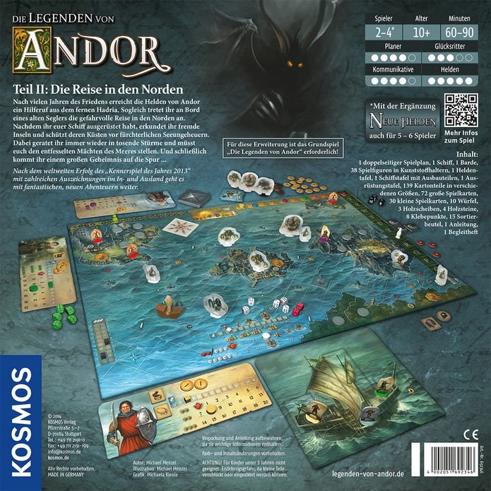 EAN 4002051692346 - Kosmos 16354758 juego de tablero Legends of Andor 60 min Expansión de juego de mesa Viaje/aventura imagen 2