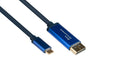 EAN 4014619554638 - Alcasa 4812-CSF030B adaptador de cable de vídeo 3 m USB Tipo C DisplayPort Azul imagen 1