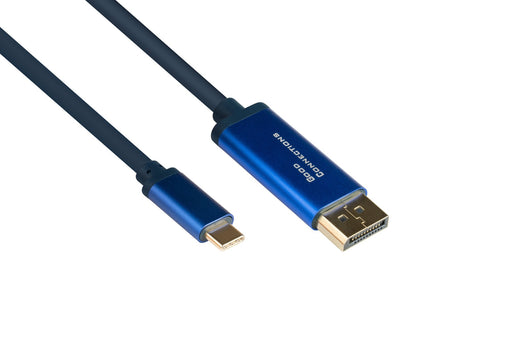 EAN 4014619554638 - Alcasa 4812-CSF030B adaptador de cable de vídeo 3 m USB Tipo C DisplayPort Azul imagen 1