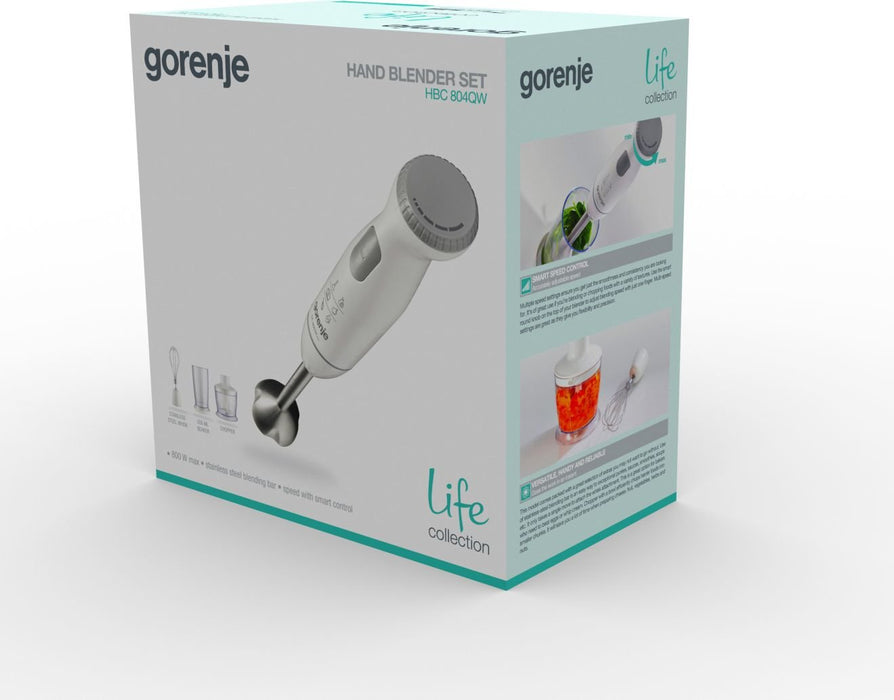 EAN 3838782393082 - Gorenje HBC804QW 0,5 L Batidora de inmersión 800 W Blanco imagen 3