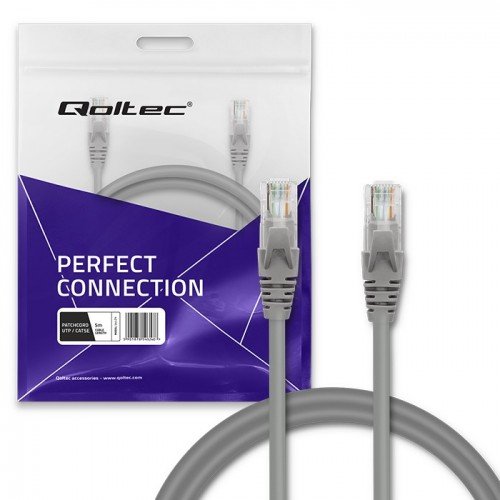 EAN 5901878545240 - Qoltec 54524 cable de red Gris 5 m Cat5e U/UTP (UTP) imagen 2