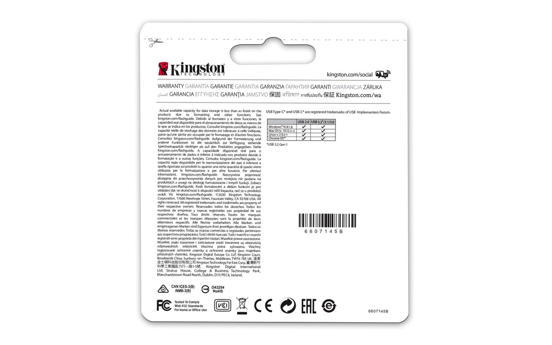 EAN 0740617328110 - Kingston Technology DataTraveler microDuo 3C unidad flash USB USB Type-A / USB Type-C 3.2 Gen 1 (3.1 Gen  imagen 6