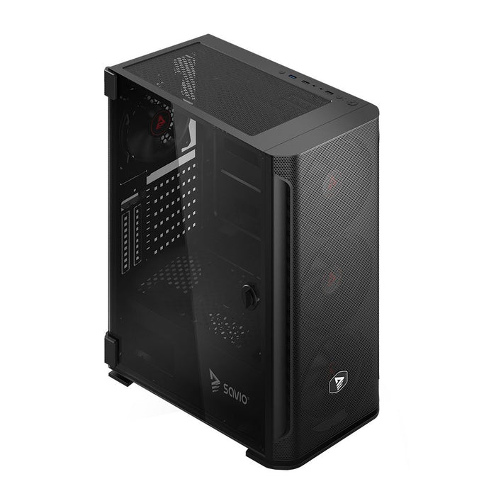 EAN 5901986048305 - Savio SHADOW X2 carcasa de ordenador Midi Tower Negro imagen 7
