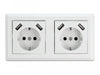 EAN 4043619114757 - DeLOCK 11475 toma de corriente CEE 7/3 + USB Blanco imagen 3