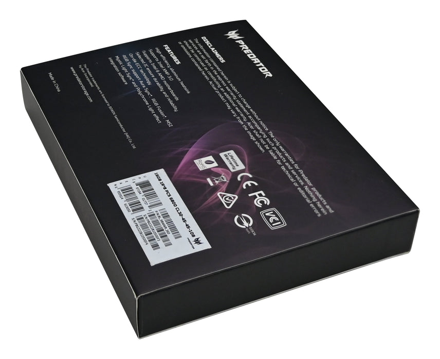 EAN 6955914639003 - Predator VESTA2-32GB-6000-1R8-V13 módulo de memoria 2 x 16 GB DDR5 6000 MT/s 288-pin DIMM imagen 8