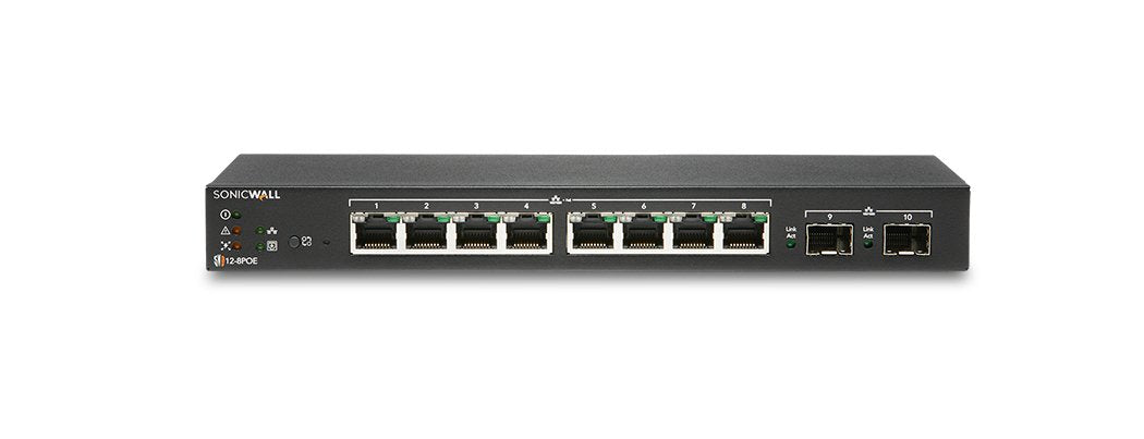 EAN 758479224624 - SonicWall SWS12-8 Gestionado L2 Gigabit Ethernet (10/100/1000) Negro imagen 1