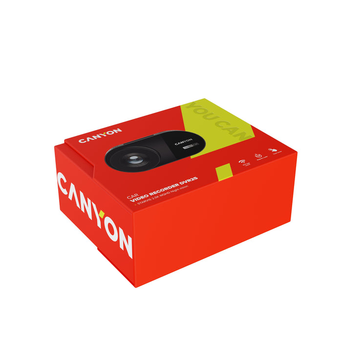 EAN 5291485014889 - Canyon DVR25 kamera do auta s nahravanim 2.5K WQHD at 30 fps 3´´ dotykovy imagen 12