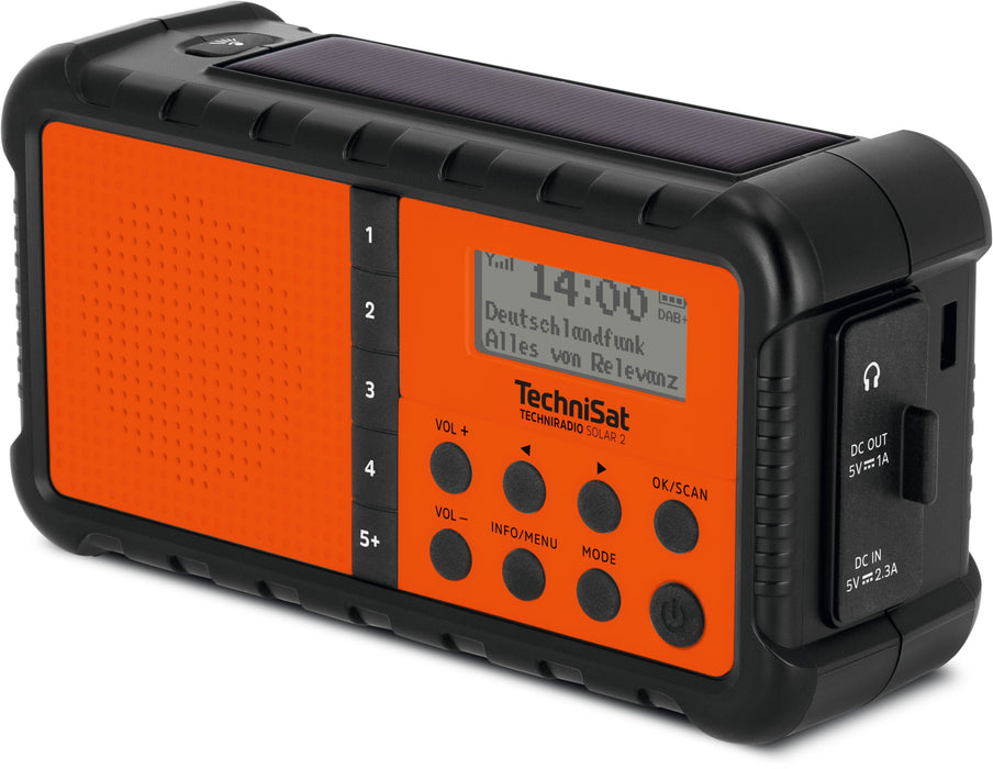 EAN 4019588039964 - TechniSat TECHNIRADIO SOLAR 2 Portátil Analógico y digital Negro, Naranja imagen 5
