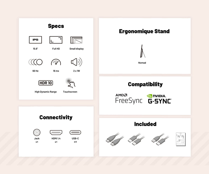 EAN 4589511165386 - JAPANNEXT JN-MD-I156FHDR-T pantalla para PC 39,6 cm (15.6") 1920 x 1080 Pixeles Full HD LED Pantalla táct imagen 12