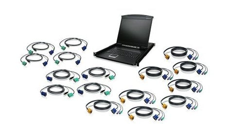 EAN 0881317513380 - iogear GCL1916KIT consola de rack 48,3 cm (19") 1280 x 1024 Pixeles Negro 1U imagen 1