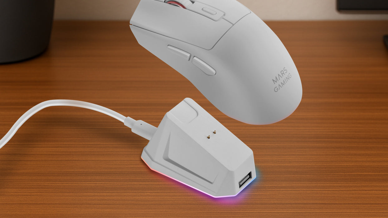 EAN 8435693110934 - Mars Gaming MM-T3W ratón Juego mano derecha RF Wireless + Bluetooth + USB Type-C Óptico 14400 DPI imagen 4
