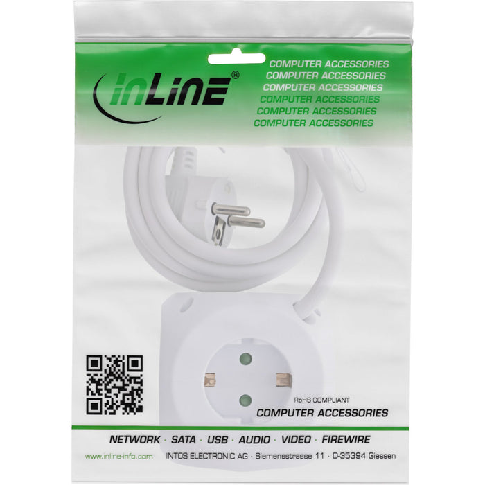 EAN 4043718315888 - InLine 16499A base múltiple 2 m 1 salidas AC Interior Blanco imagen 5