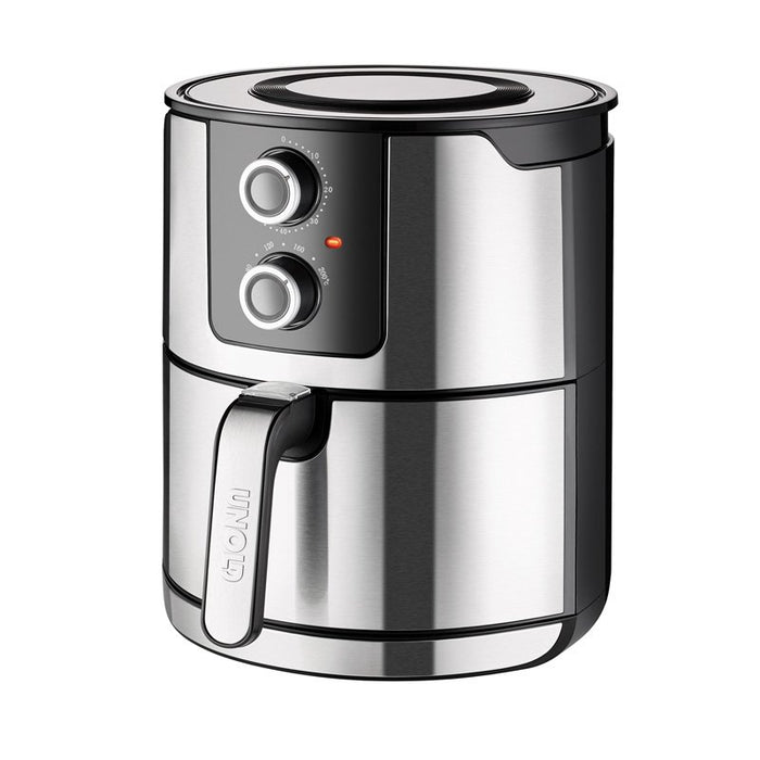 EAN 4011689586552 - Unold 58655 freidora Doble 5 L 1400 W Freidora de aire caliente Negro, Acero inoxidable imagen 2