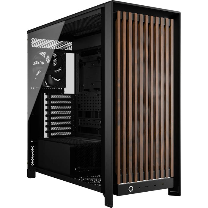 EAN 840440424970 - Corsair FRAME 5000D WOOD RS Midi Tower Negro, Nuez imagen 1