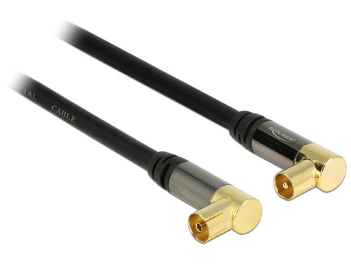 EAN 4043619887811 - DeLOCK 88781 cable coaxial RG-6/U 1 m IEC Negro imagen 2