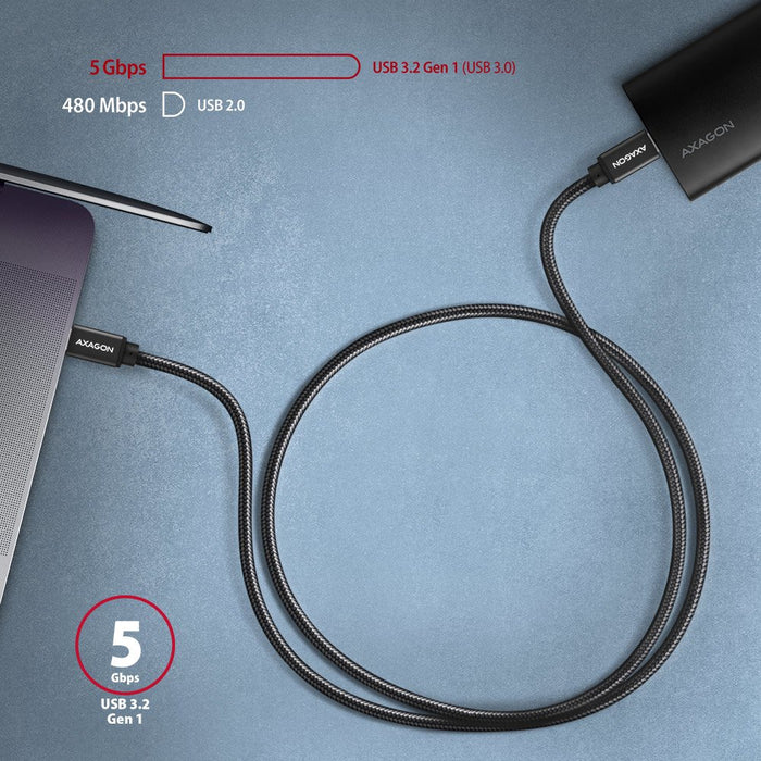 EAN 8595247905956 - Axagon BUCM3-CM15AB cable USB USB 3.2 Gen 1 (3.1 Gen 1) 1,5 m USB C Negro imagen 6