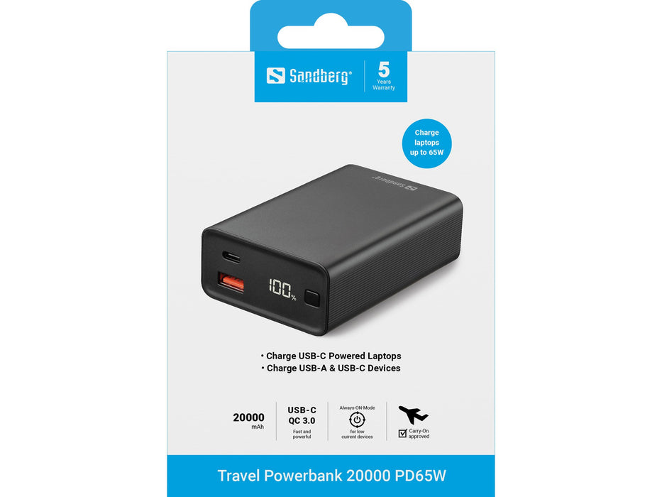 EAN 5705730420955 - Sandberg 420-95 batería externa Ión de litio 20000 mAh Negro imagen 3